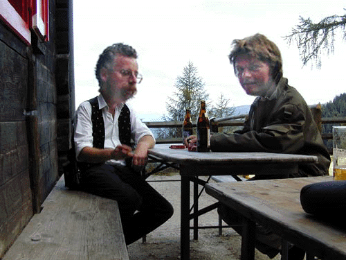 Der Wirt und mein Fotograf