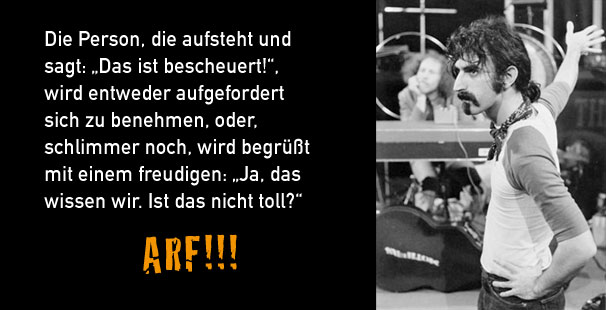 Das ist bescheuert...