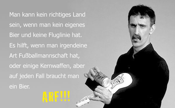 Man kann kein richtiges Land sein ohne ein eigenes Bier ...